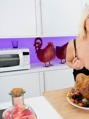 Gabi Gold has a Thanksgiving Day Fuck with her Father In-law